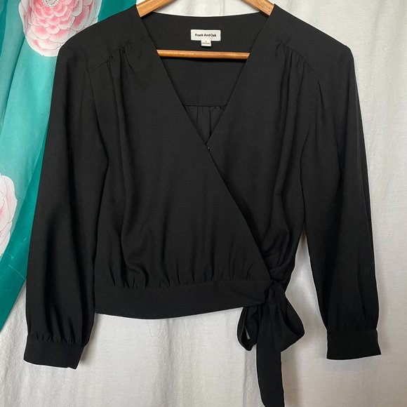 Frank & Oak Tops - Tie Front Frank and Oak Wrap Top